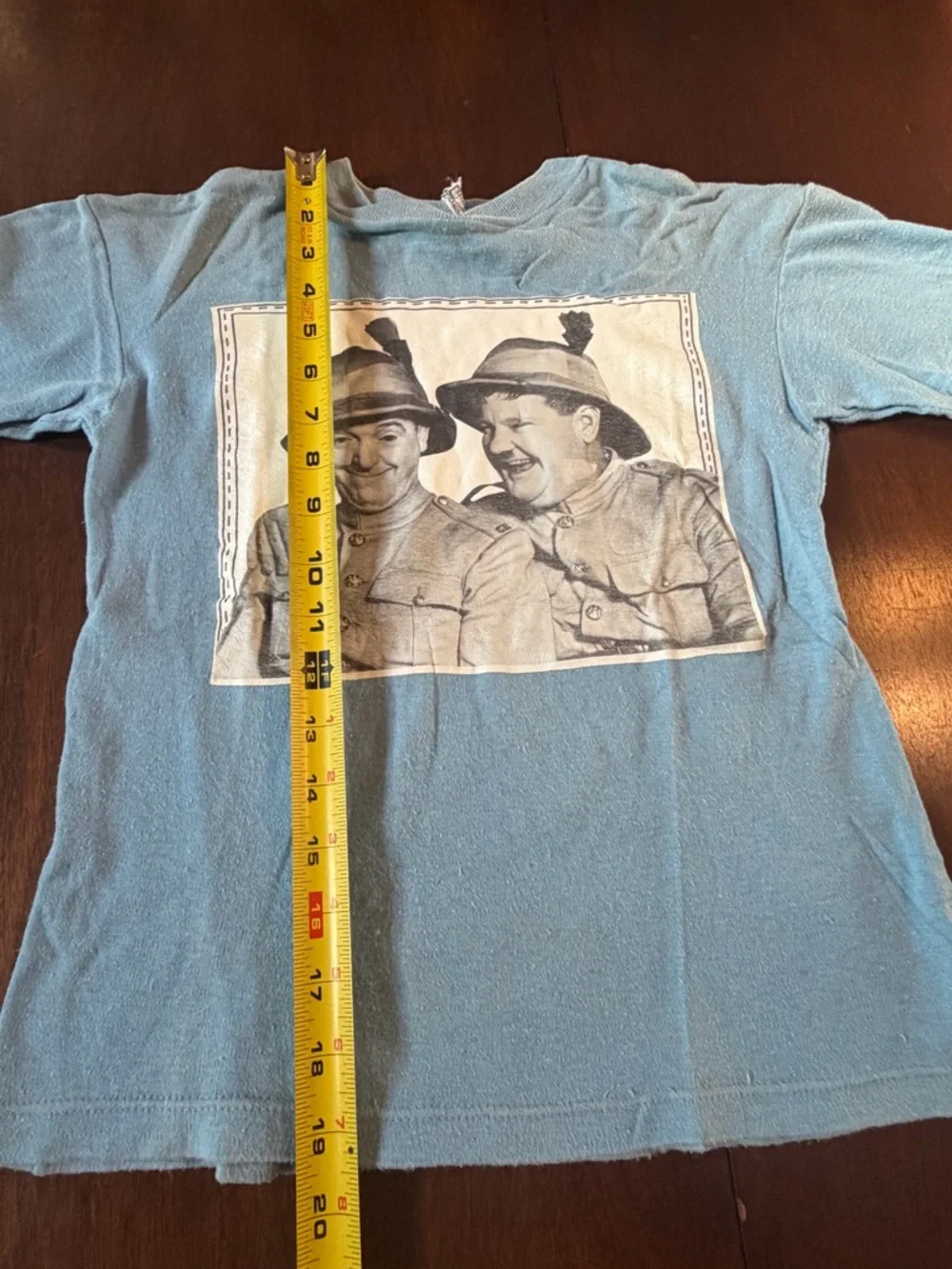 Hidaco Ego Trix Laurel & Hardy Graphic Cotton Youth T-Shirt Vintage 1970s 1980s